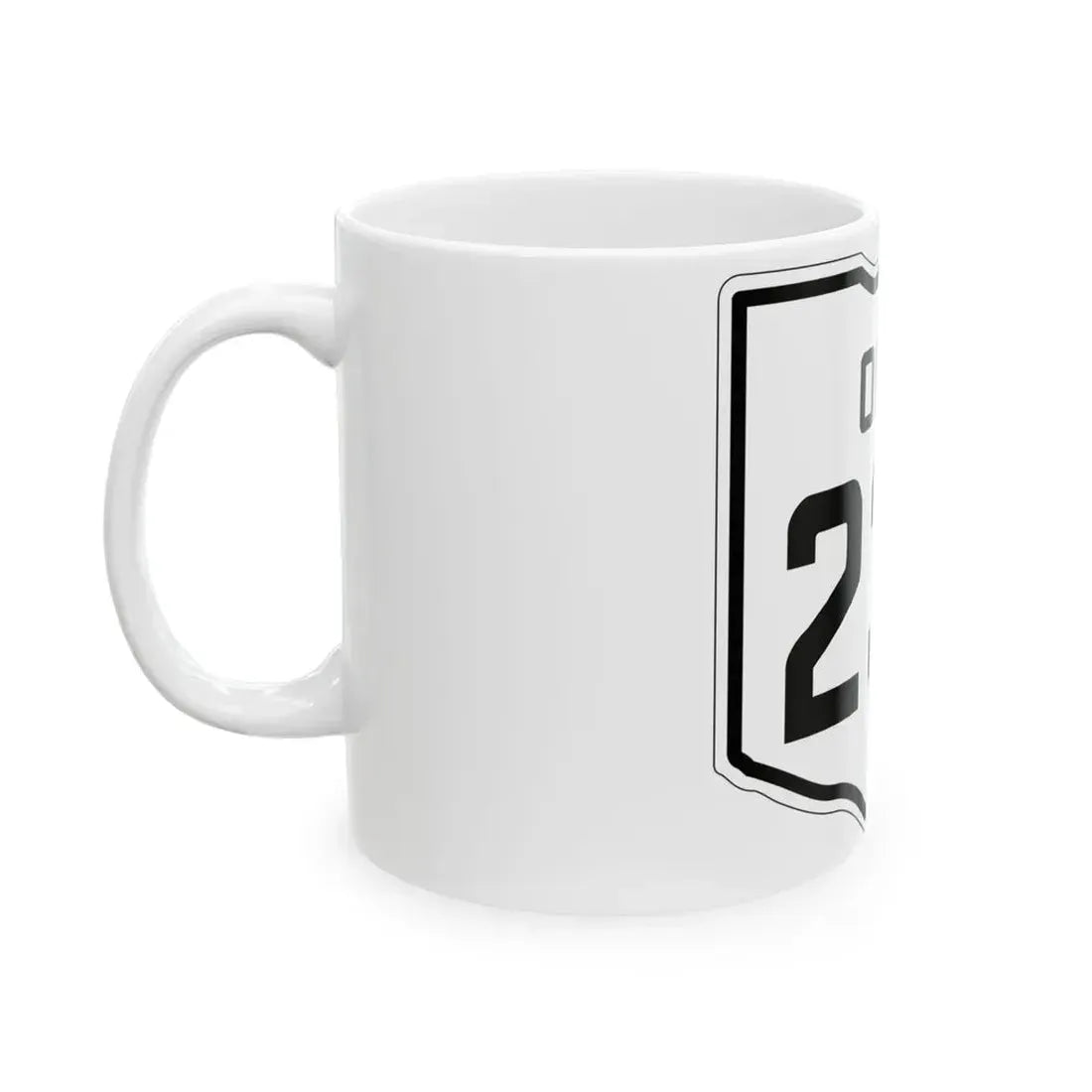 OH-237 1927 (Ohio) (Road Sign) White Coffee Mug - Go Mug Yourself