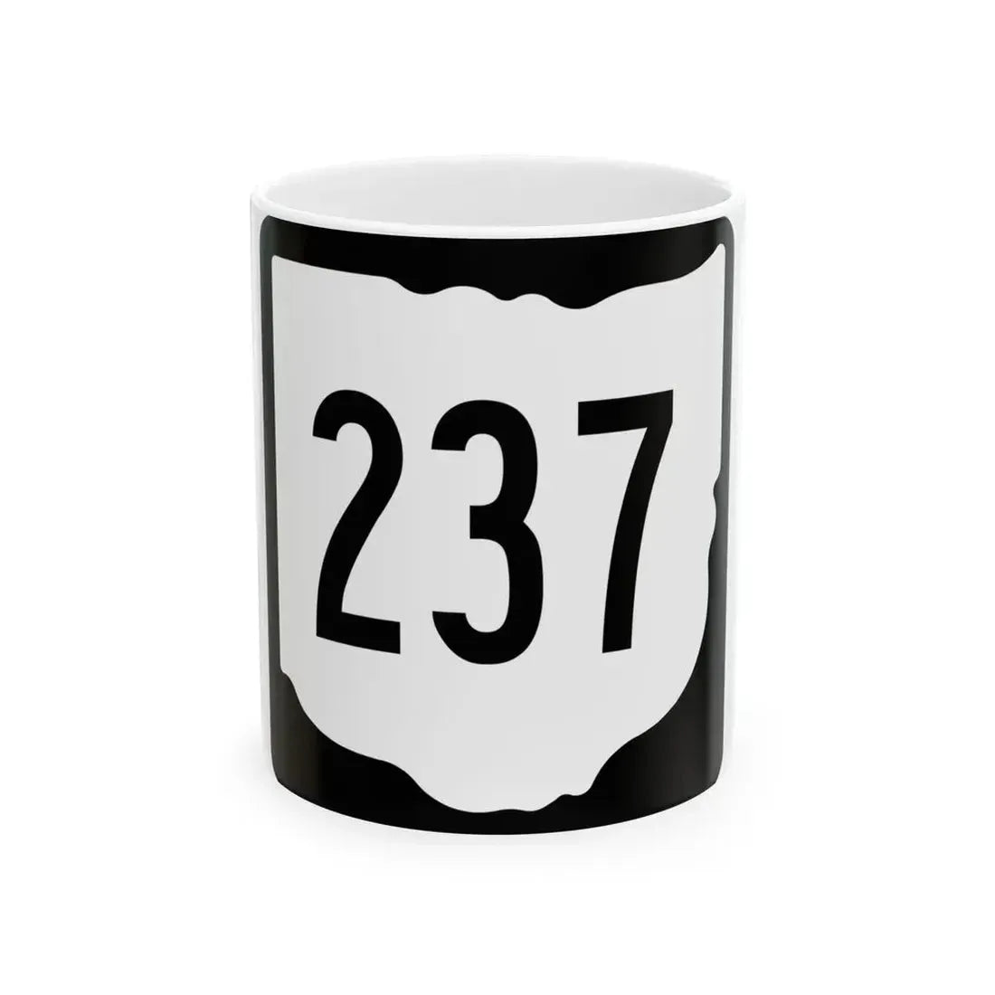 OH-237 1967 (Ohio) (Road Sign) White Coffee Mug 11oz - Go Mug Yourself