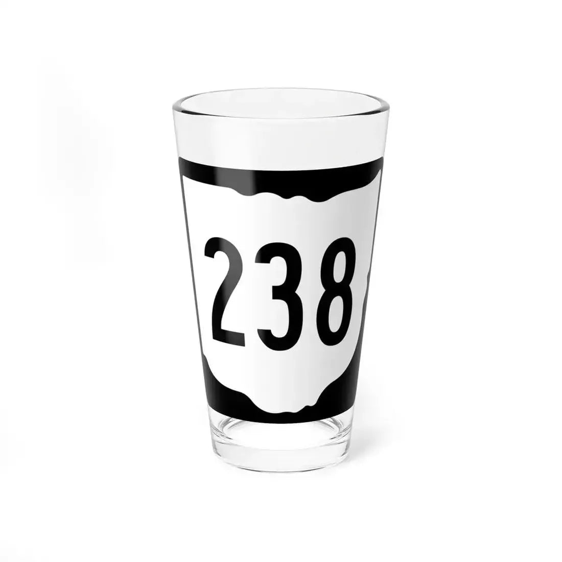 OH-238 1967 (Ohio) (Road Sign) Pint Glass 16oz 16oz - Go Mug Yourself