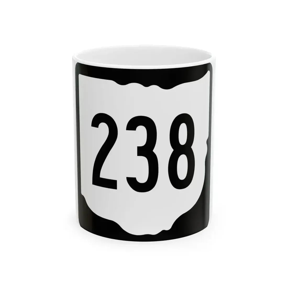 OH-238 1967 (Ohio) (Road Sign) White Coffee Mug 11oz - Go Mug Yourself