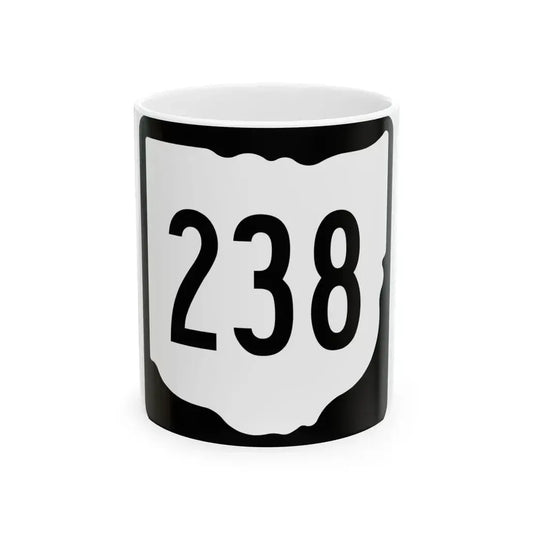 OH-238 1967 (Ohio) (Road Sign) White Coffee Mug 11oz - Go Mug Yourself