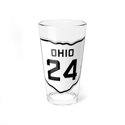 OH-24 1927 (Ohio) (Road Sign) Pint Glass 16oz 16oz - Go Mug Yourself