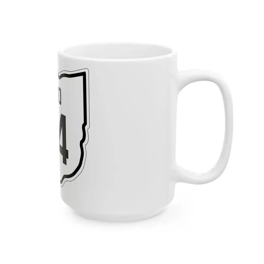 OH-24 1927 (Ohio) (Road Sign) White Coffee Mug - Go Mug Yourself