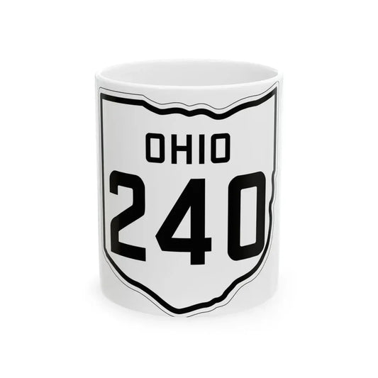 OH-240 1927 (Ohio) (Road Sign) White Coffee Mug 11oz - Go Mug Yourself
