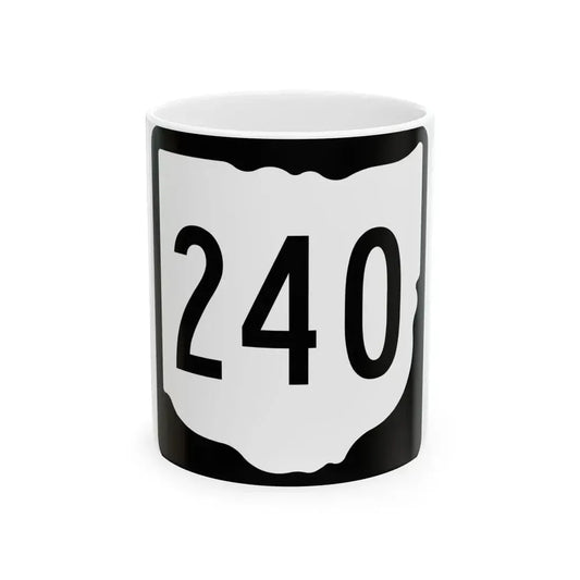 OH-240 1967 (Ohio) (Road Sign) White Coffee Mug 11oz - Go Mug Yourself