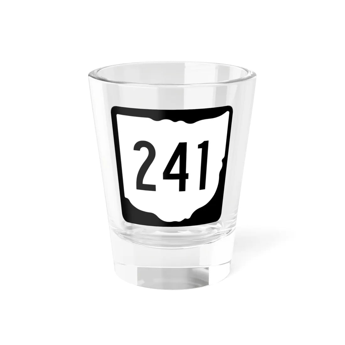 OH-241 1967 (Ohio) (Road Sign) Shot Glass 1.5oz 1.5oz - Go Mug Yourself
