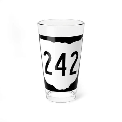 OH-242 1967 (Ohio) (Road Sign) Pint Glass 16oz 16oz - Go Mug Yourself