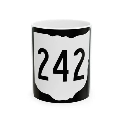 OH-242 1967 (Ohio) (Road Sign) White Coffee Mug 11oz - Go Mug Yourself