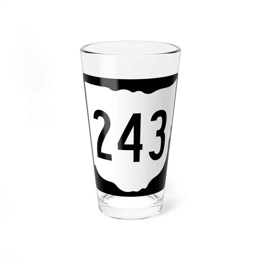 OH-243 1967 (Ohio) (Road Sign) Pint Glss 16oz 16oz - Go Mug Yourself