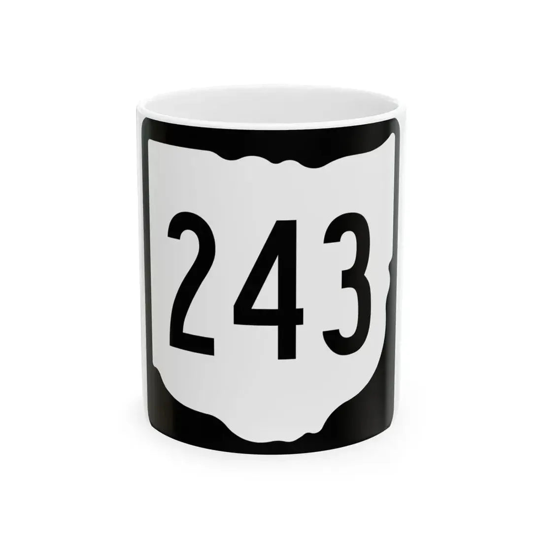 OH-243 1967 (Ohio) (Road Sign) White Coffee Mug 11oz - Go Mug Yourself