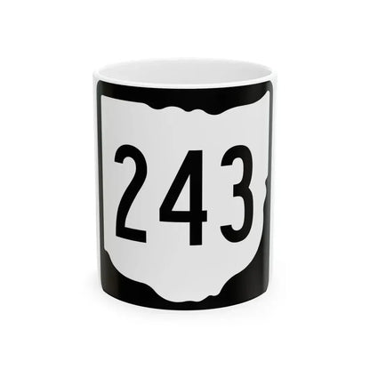 OH-243 1967 (Ohio) (Road Sign) White Coffee Mug 11oz - Go Mug Yourself