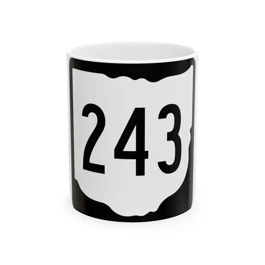 OH-243 1967 (Ohio) (Road Sign) White Coffee Mug 11oz - Go Mug Yourself