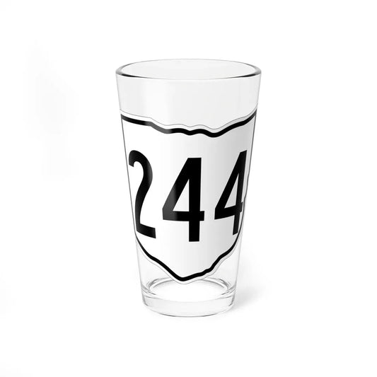 OH-244 1960 (Ohio) (Road Sign) Pint Glass 16oz 16oz - Go Mug Yourself