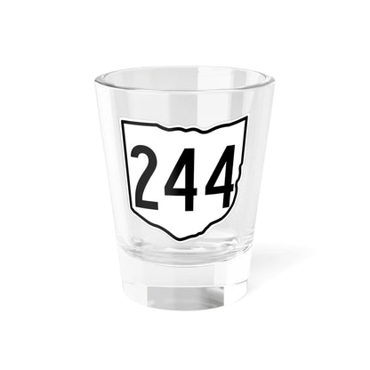 OH-244 1960 (Ohio) (Road Sign) Shot Glass 1.5oz 1.5oz - Go Mug Yourself