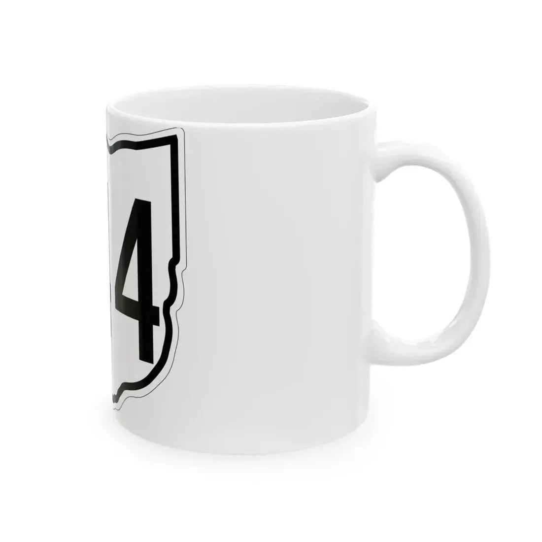 OH-244 1960 (Ohio) (Road Sign) White Coffee Mug - Go Mug Yourself