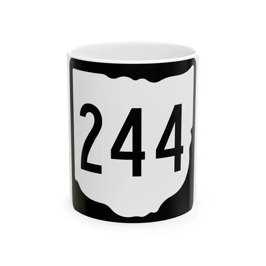 OH-244 1967 (Ohio) (Road Sign) White Coffee Mug 11oz - Go Mug Yourself