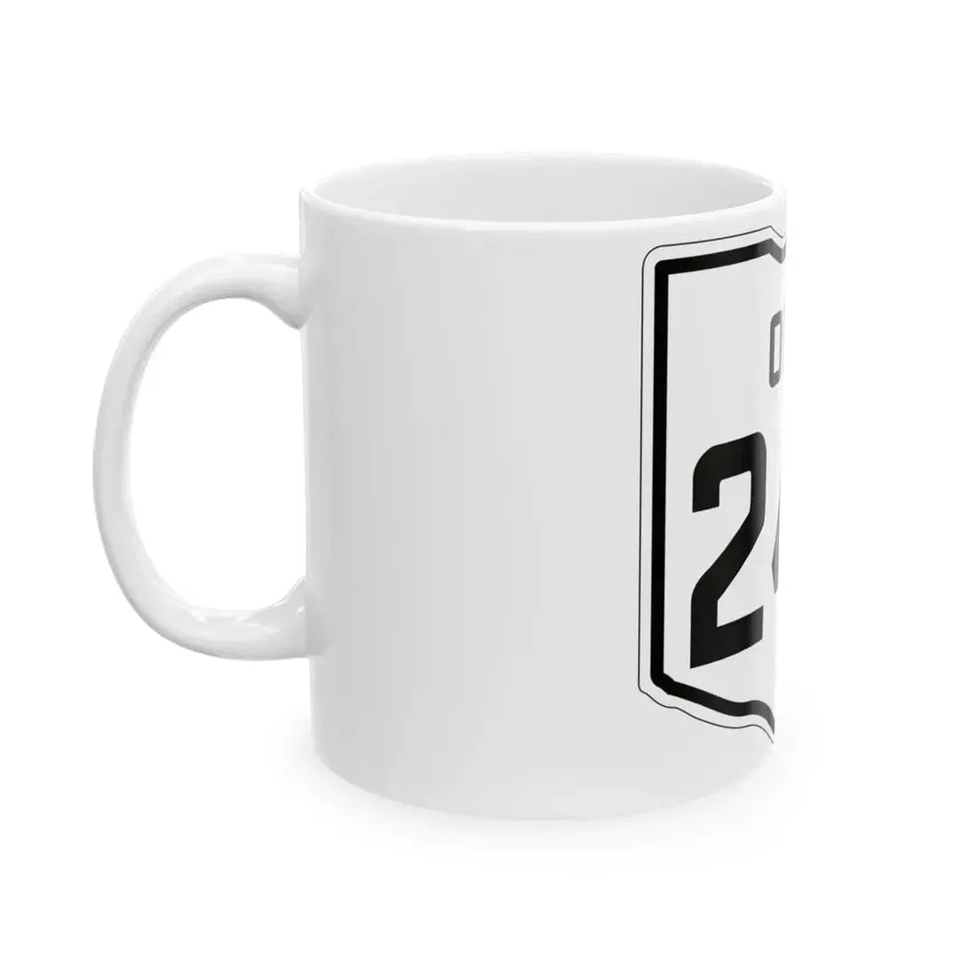 OH-245 1927 (Ohio) (Road Sign) White Coffee Mug - Go Mug Yourself