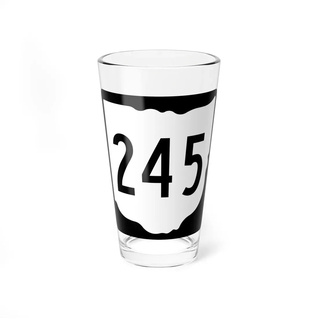 OH-245 1967 (Ohio) (Road Sign) Pint Glass 16oz 16oz - Go Mug Yourself