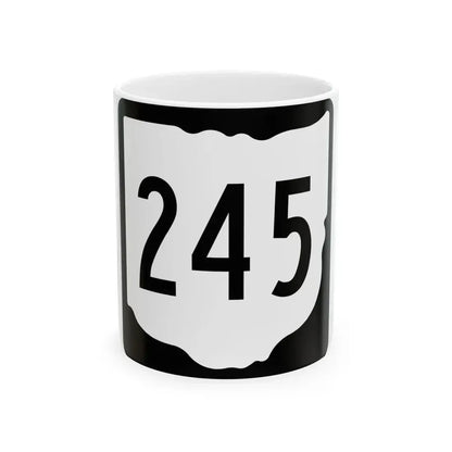 OH-245 1967 (Ohio) (Road Sign) White Coffee Mug 11oz - Go Mug Yourself