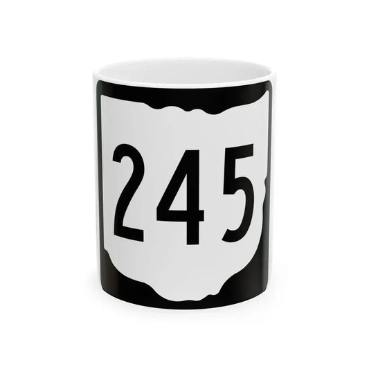 OH-245 1967 (Ohio) (Road Sign) White Coffee Mug 11oz - Go Mug Yourself