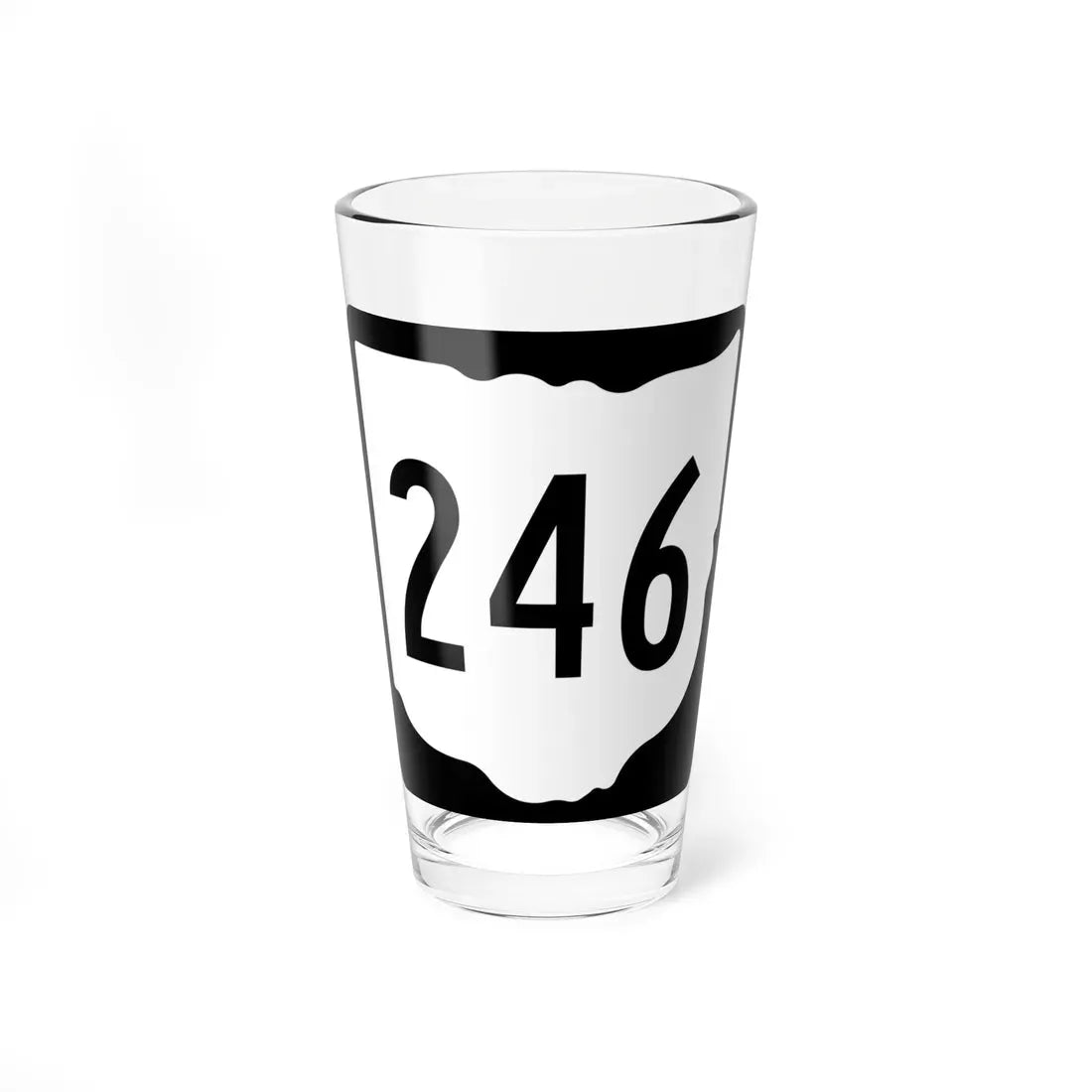 OH-246 1967 (Ohio) (Road Sign) Pint Glass 16oz 16oz - Go Mug Yourself