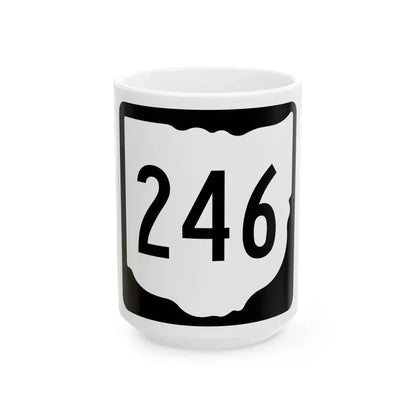OH-246 1967 (Ohio) (Road Sign) White Coffee Mug 15oz - Go Mug Yourself