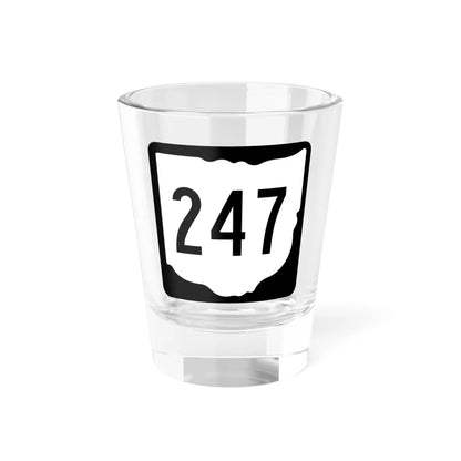 OH-247 1967 (Ohio) (Road Sign) Shot Glass 1.5oz 1.5oz - Go Mug Yourself