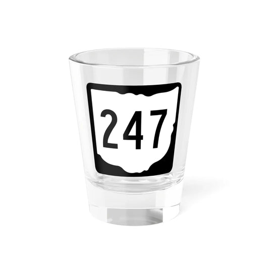 OH-247 1967 (Ohio) (Road Sign) Shot Glass 1.5oz 1.5oz - Go Mug Yourself