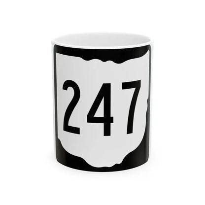 OH-247 1967 (Ohio) (Road Sign) White Coffee Mug 11oz - Go Mug Yourself