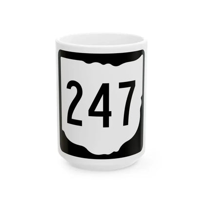 OH-247 1967 (Ohio) (Road Sign) White Coffee Mug 15oz - Go Mug Yourself