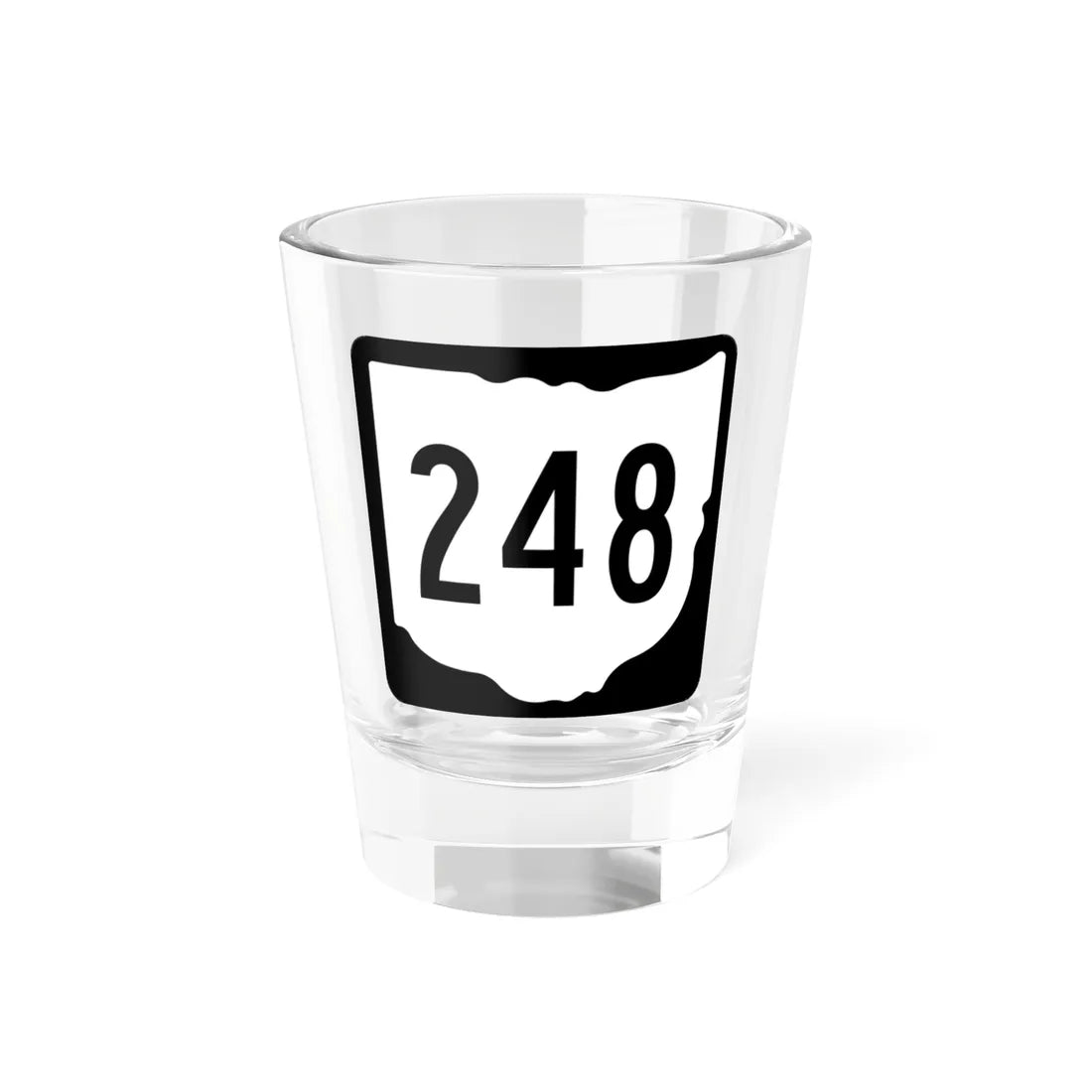OH-248 1967 (Ohio) (Road Sign) Shot Glass 1.5oz 1.5oz - Go Mug Yourself