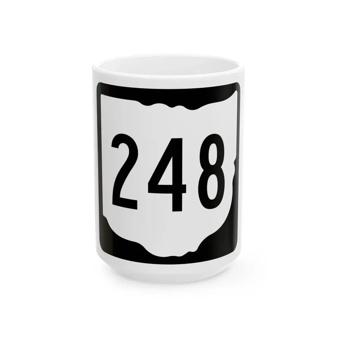 OH-248 1967 (Ohio) (Road Sign) White Coffee Mug 15oz - Go Mug Yourself