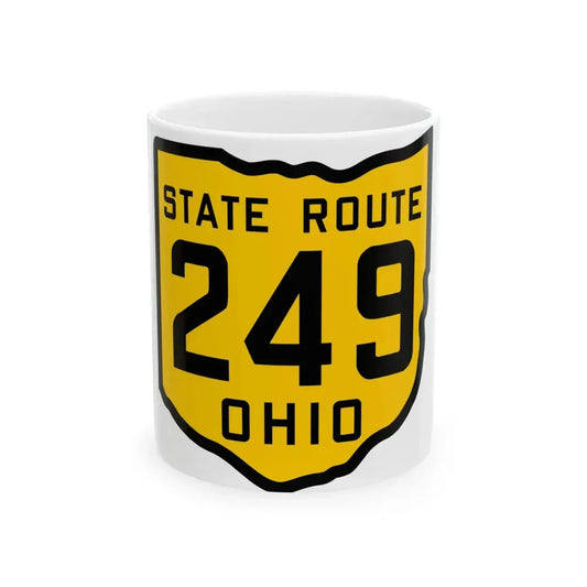 OH-249 1920 (Ohio) (Road Sign) White Coffee Mug 11oz - Go Mug Yourself