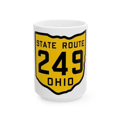 OH-249 1920 (Ohio) (Road Sign) White Coffee Mug 15oz - Go Mug Yourself
