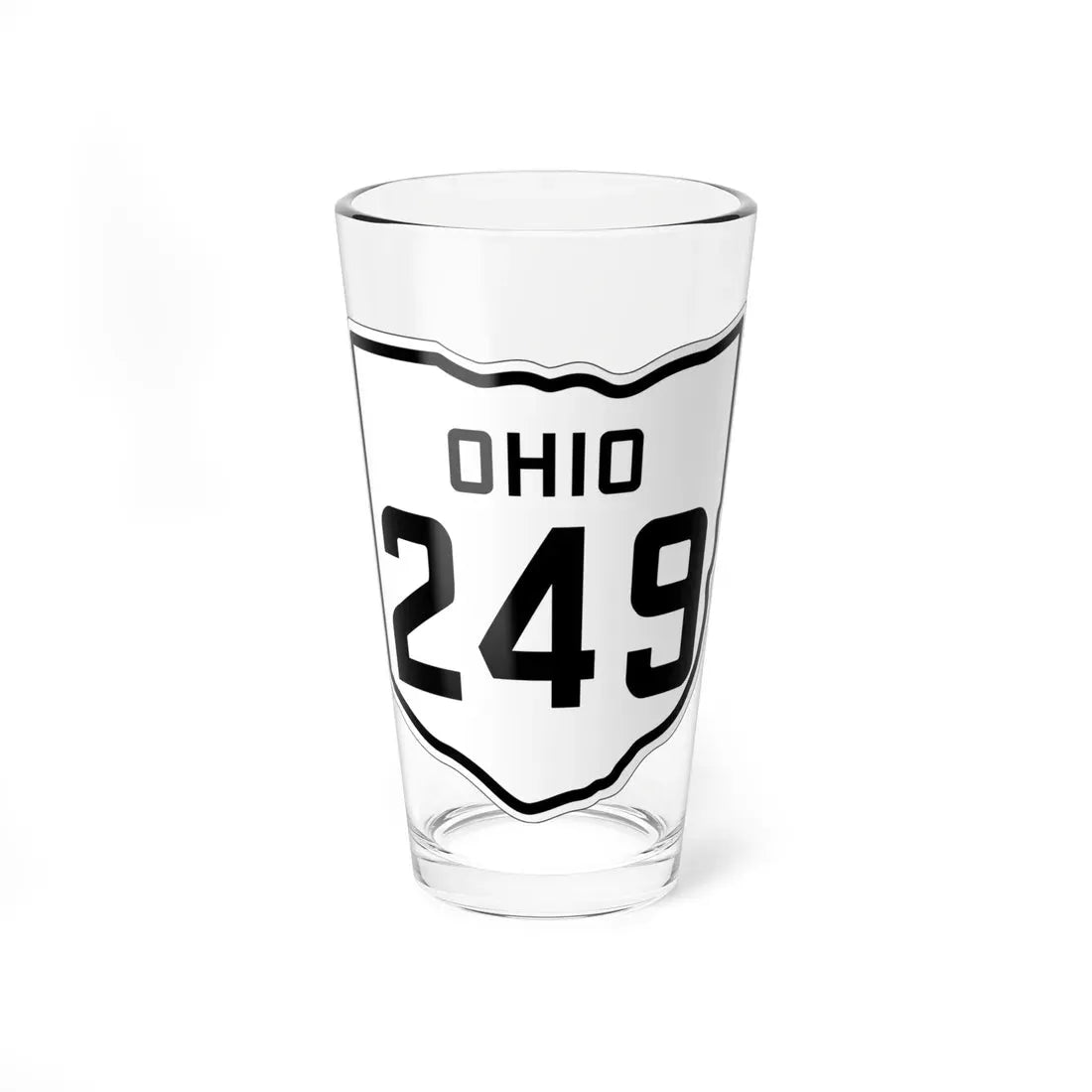 OH-249 1927 (Ohio) (Road Sign) Pint Glass 16oz 16oz - Go Mug Yourself
