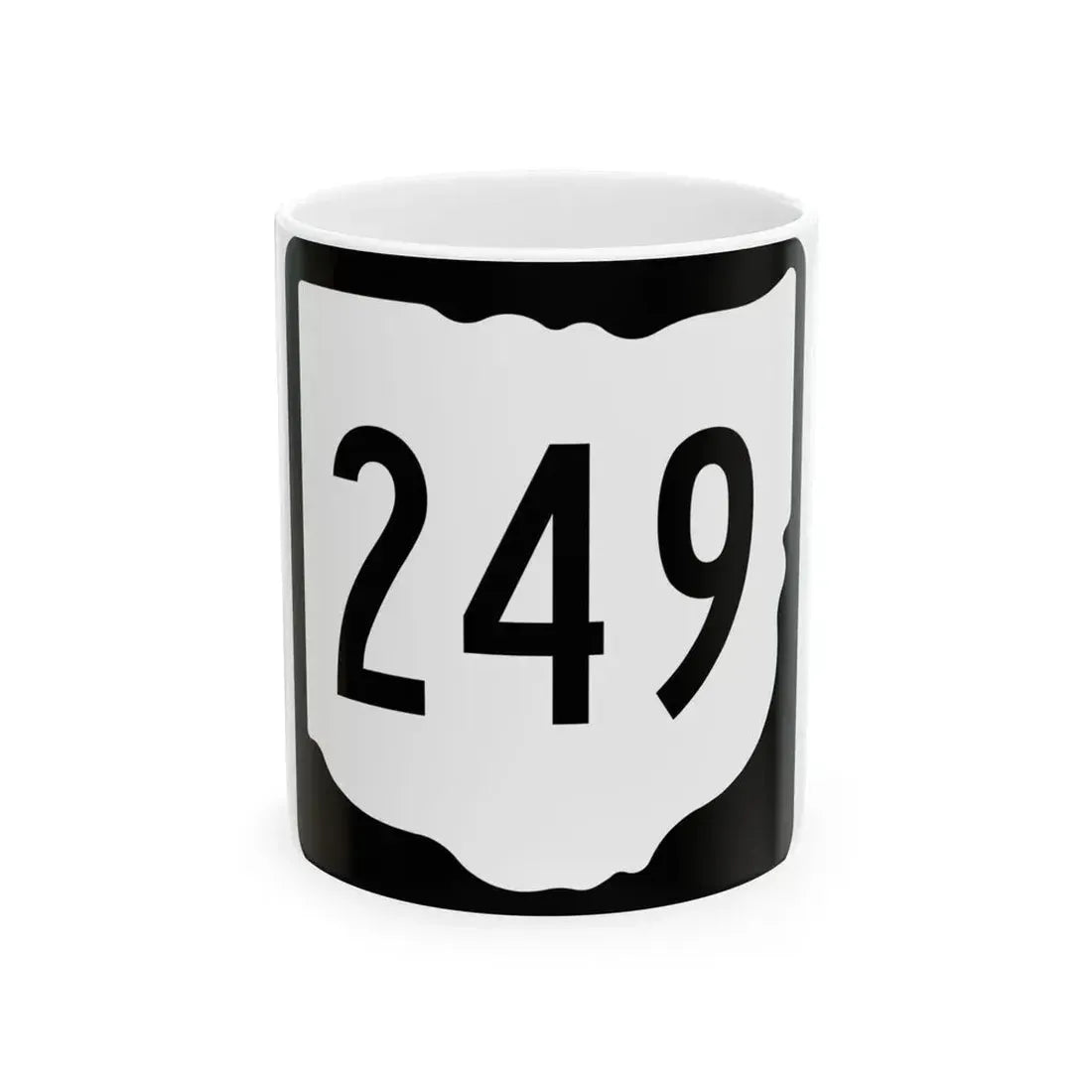 OH-249 1967 (Ohio) (Road Sign) White Coffee Mug 11oz - Go Mug Yourself