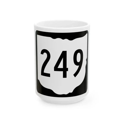 OH-249 1967 (Ohio) (Road Sign) White Coffee Mug 15oz - Go Mug Yourself