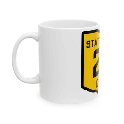 OH-25 1920 (Ohio) (Road Sign) White Coffee Mug - Go Mug Yourself