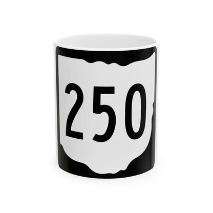 OH-250 1967 (Ohio) (Road Sign) White Coffee Mug 11oz - Go Mug Yourself