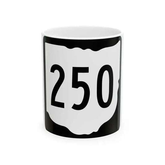 OH-250 1967 (Ohio) (Road Sign) White Coffee Mug 11oz - Go Mug Yourself