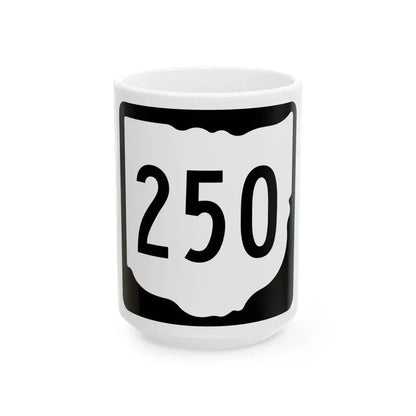OH-250 1967 (Ohio) (Road Sign) White Coffee Mug 15oz - Go Mug Yourself