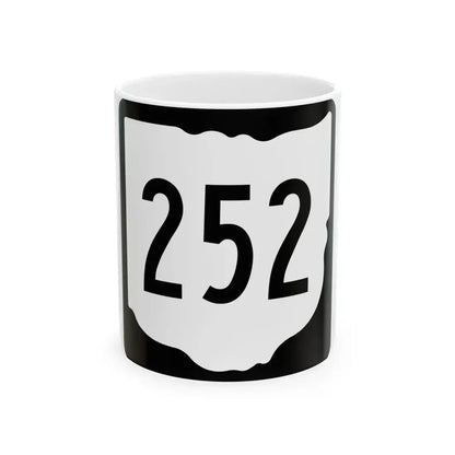 OH-252 1967 (Ohio) (Road Sign) White Coffee Mug 11oz - Go Mug Yourself