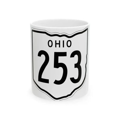 OH-253 1948 (Ohio) (Road Sign) White Coffee Mug 11oz - Go Mug Yourself