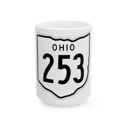 OH-253 1948 (Ohio) (Road Sign) White Coffee Mug 15oz - Go Mug Yourself