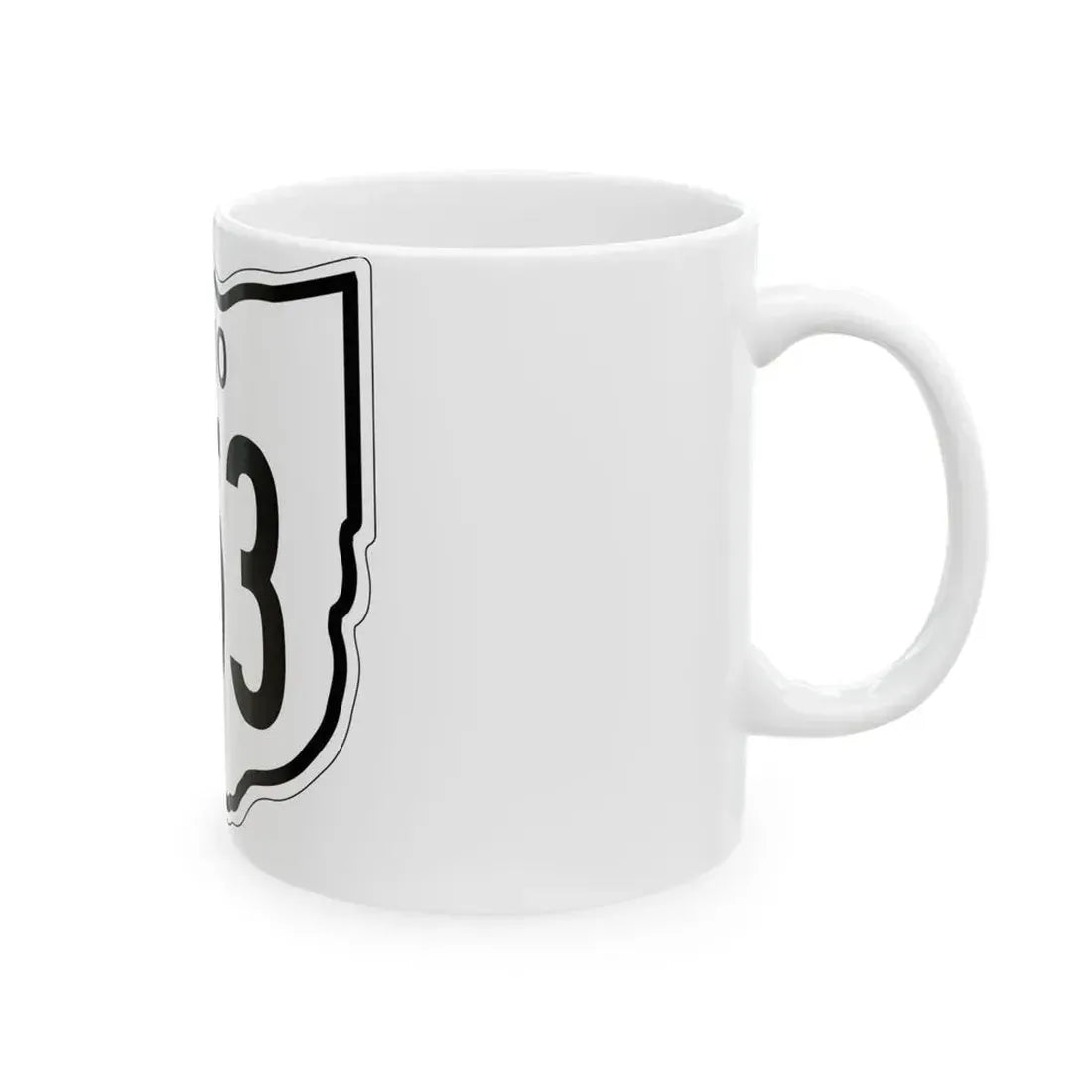 OH-253 1948 (Ohio) (Road Sign) White Coffee Mug - Go Mug Yourself