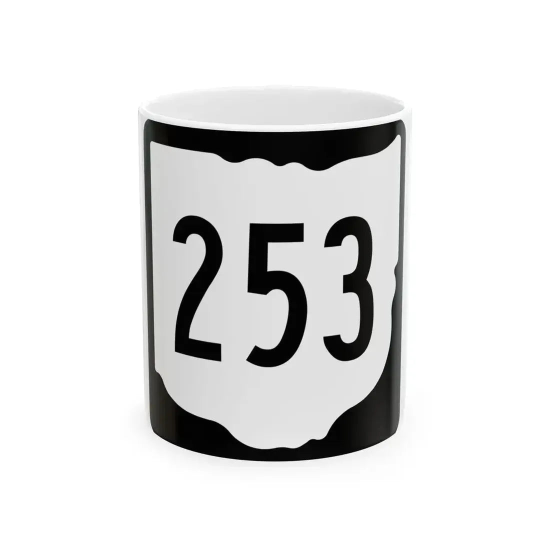 OH-253 1967 (Ohio) (Road Sign) White Coffee Mug 11oz - Go Mug Yourself