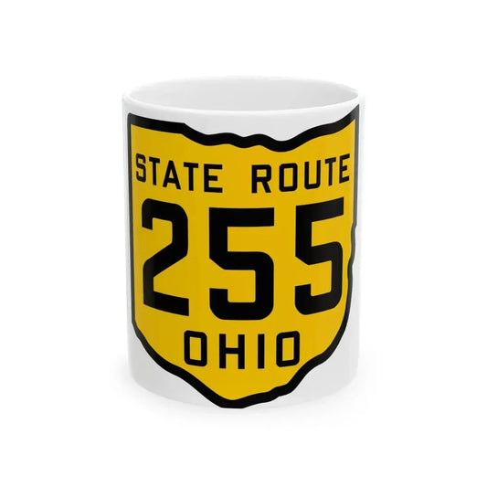 OH-255 1920 (Ohio) (Road Sign) White Coffee Mug 11oz - Go Mug Yourself