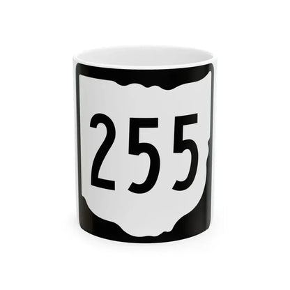 OH-255 1967 (Ohio) (Road Sign) White Coffee Mug 11oz - Go Mug Yourself