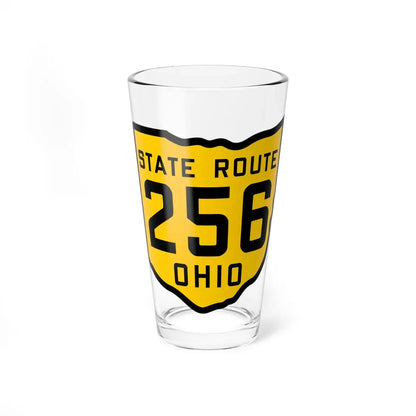 OH-256 1920 (Ohio) (Road Sign) Pint Glass 16oz 16oz - Go Mug Yourself