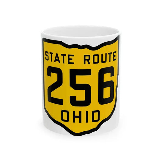 OH-256 1920 (Ohio) (Road Sign) White Coffee Mug 11oz - Go Mug Yourself